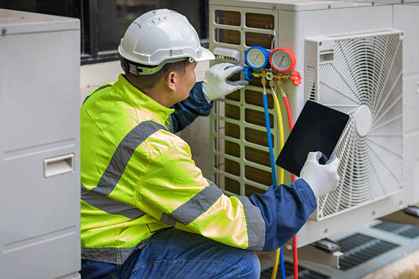 Professional Hvac technician working in De Witt, NY